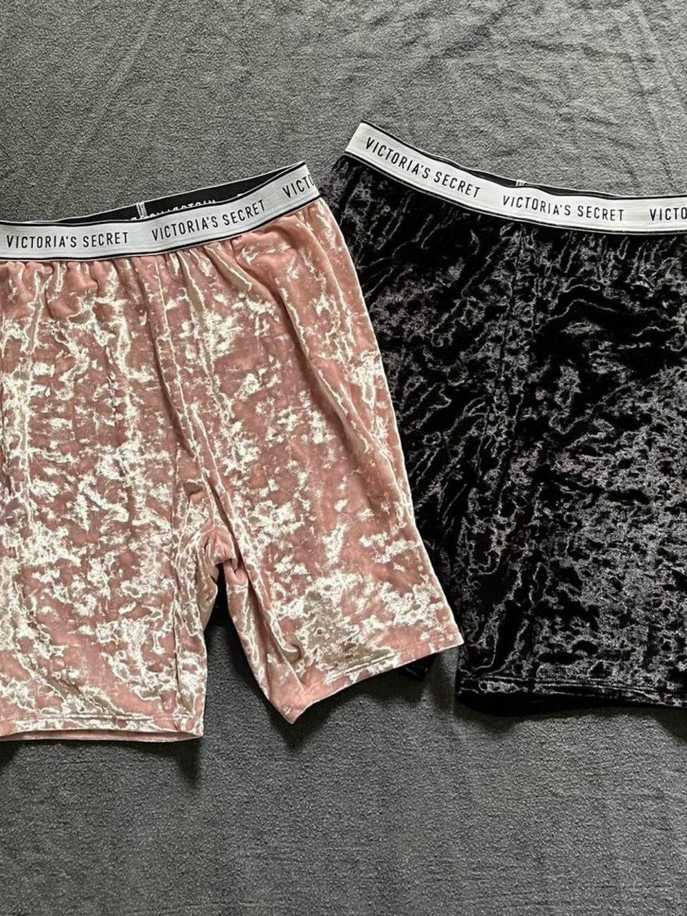 Victoria’s Secret Velvet High Rise Biker Shorts 2 pairs